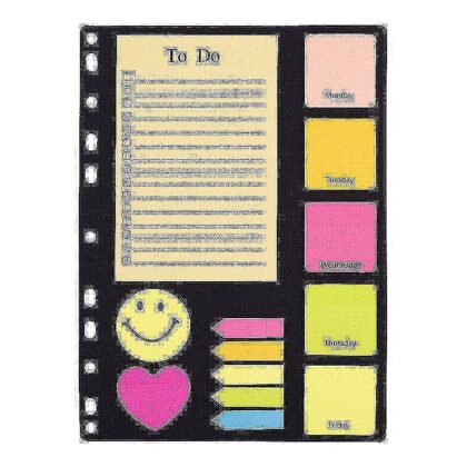 Index og sticky notes kit colorfull