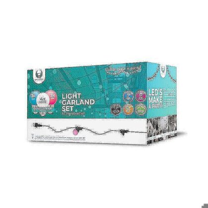 LED Lyskæde 12m+10Bulbs G45