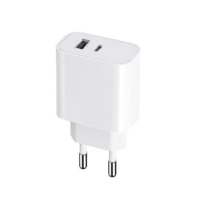 Maxlife MXTC-06 PD QC charger 1x USB-C 1x USB 30W white