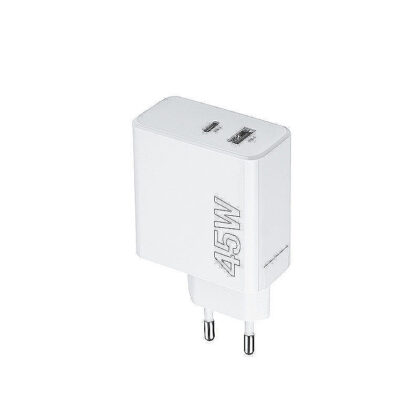 Maxlife MXTC-07-45AC PD QC charger 1x USB-C 1x USB 45W white