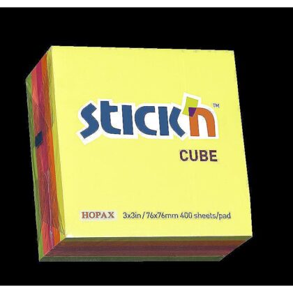 Noteskube 76x76 320 Blad Assorterat Neon