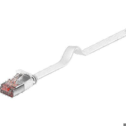 Patchkabel Cat6 FTP flad hvid 5m