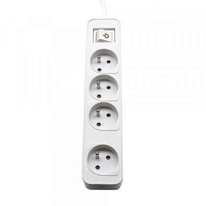 Power strip PHILIPS extension cord 4 sockets 3m 10A white