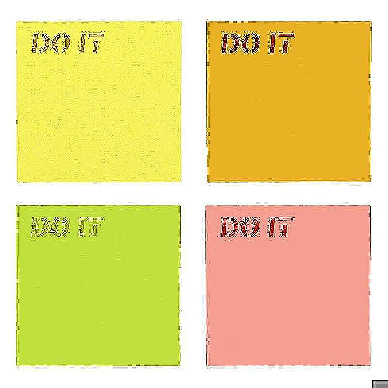Sticky notes 75x75mm DO IT mix color
