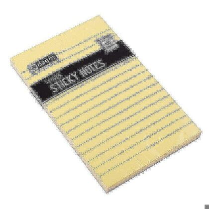 Sticky notes 98x150mm gule