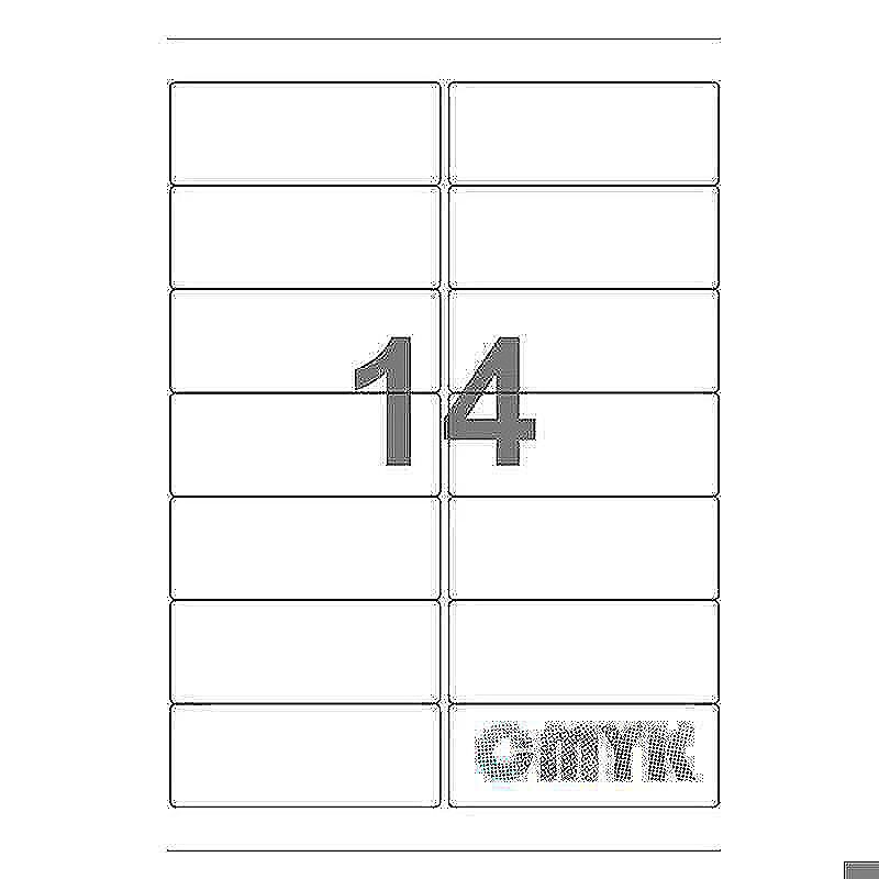 Universal label A4 105 x41 14*etiket