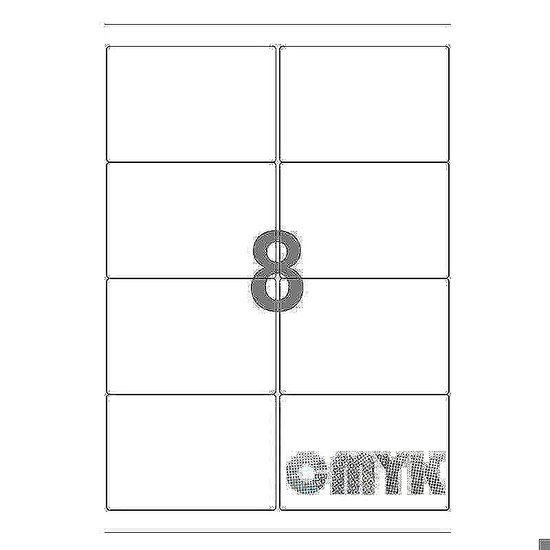 Universal label A4 105 x74 8*etiket