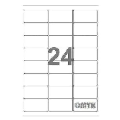 Universal label A4 64,6 x33,8 24*etiket