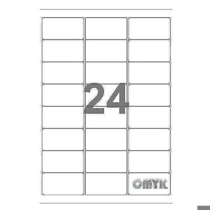 Universal label A4 70 x36 24*etiket