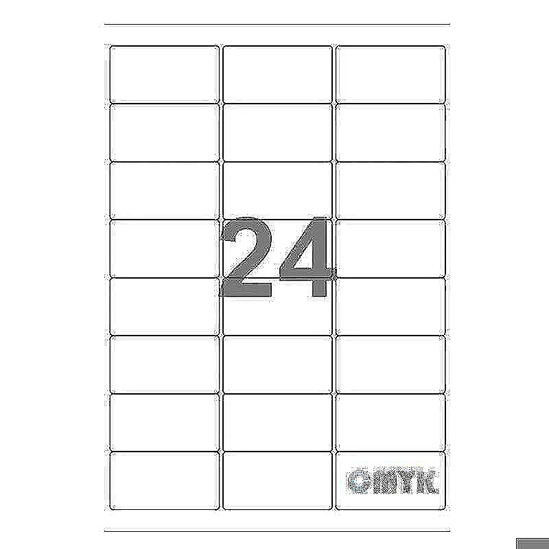 Universal label A4 70 x36 24*etiket