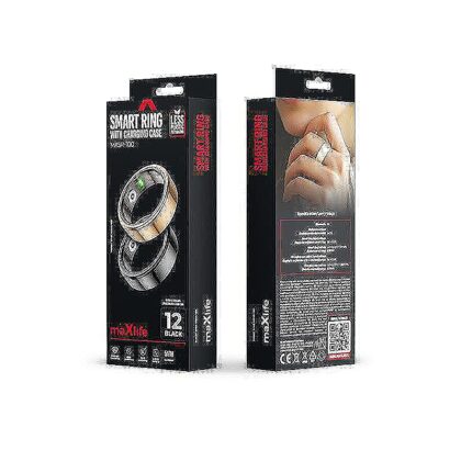 maXlife Smart ring Sort størrelse 11 *