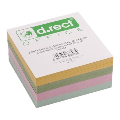 Note Cube i box pastel farver