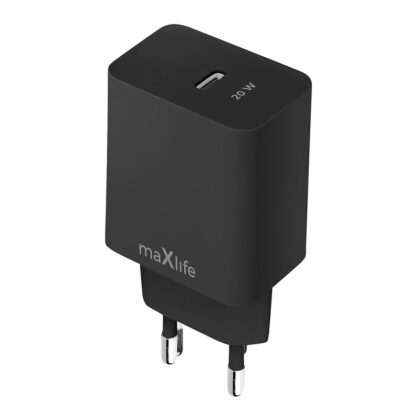 maXlife 20W PD QC USB-C lader Black
